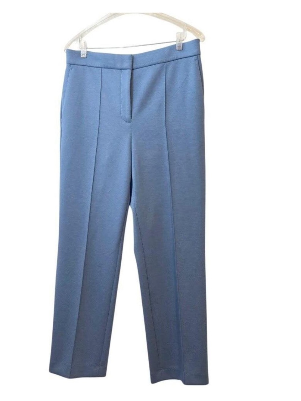 Ann Taylor Light Blue Pintuck Straight-Leg Pants Petite Size 4